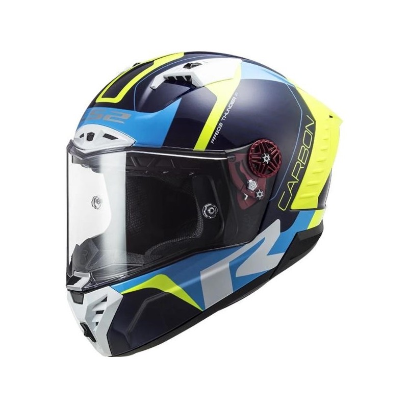 LS2 FF-805C THUNDER RACING1 BLUE/YELLOW