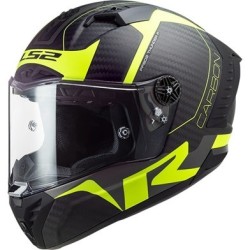 CASCOS integral LS2 FF805C THUNDER racing 1 matt h-v yellow fibra de carbono