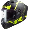 CASCOS integral LS2 FF805C THUNDER racing 1 matt h-v yellow fibra de carbono