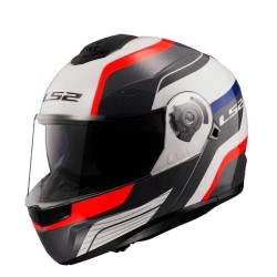 CASCOS REBATIBLE LS2 FF-908 STROBE II MONZA WHITE/RED