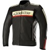 CAMPERA ALPINESTARS DYNO V2 BLACK/RED cuero