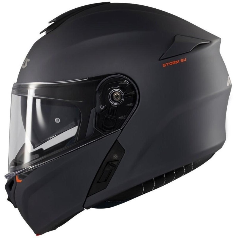 CASCOS REBATIBLE AXXIS STORM S SV solid a2 titanium