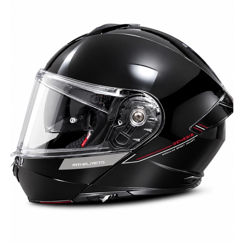 CASCO REBATIBLE MT GENESIS SV SOLID A1 BLACK GLOSS