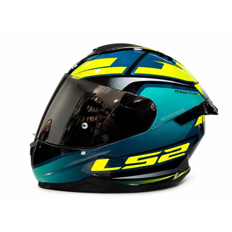 CASCOS integral LS2 FF-802 FLASH 2 DARK BLUE YELLOW